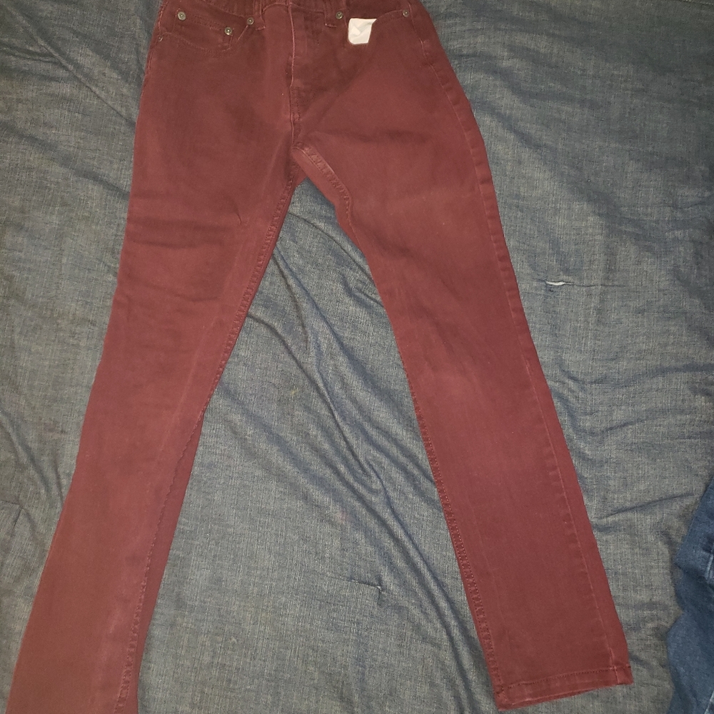 Boys size 12 skinny jeans inside elastic belt